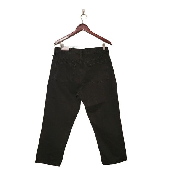 Old Navy Womens Pants Black 10/M High-Waisted Slouchy Distressed Jeans New - Picture 8 of 10